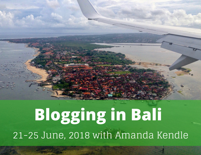 Blogging in Bali retreat with Amanda Kendle