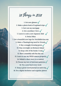How my 18 things in 2018 list went